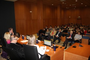 En primera fila, el Presidente del Consejo Económico y Social y el Cónsul de Dinamarca